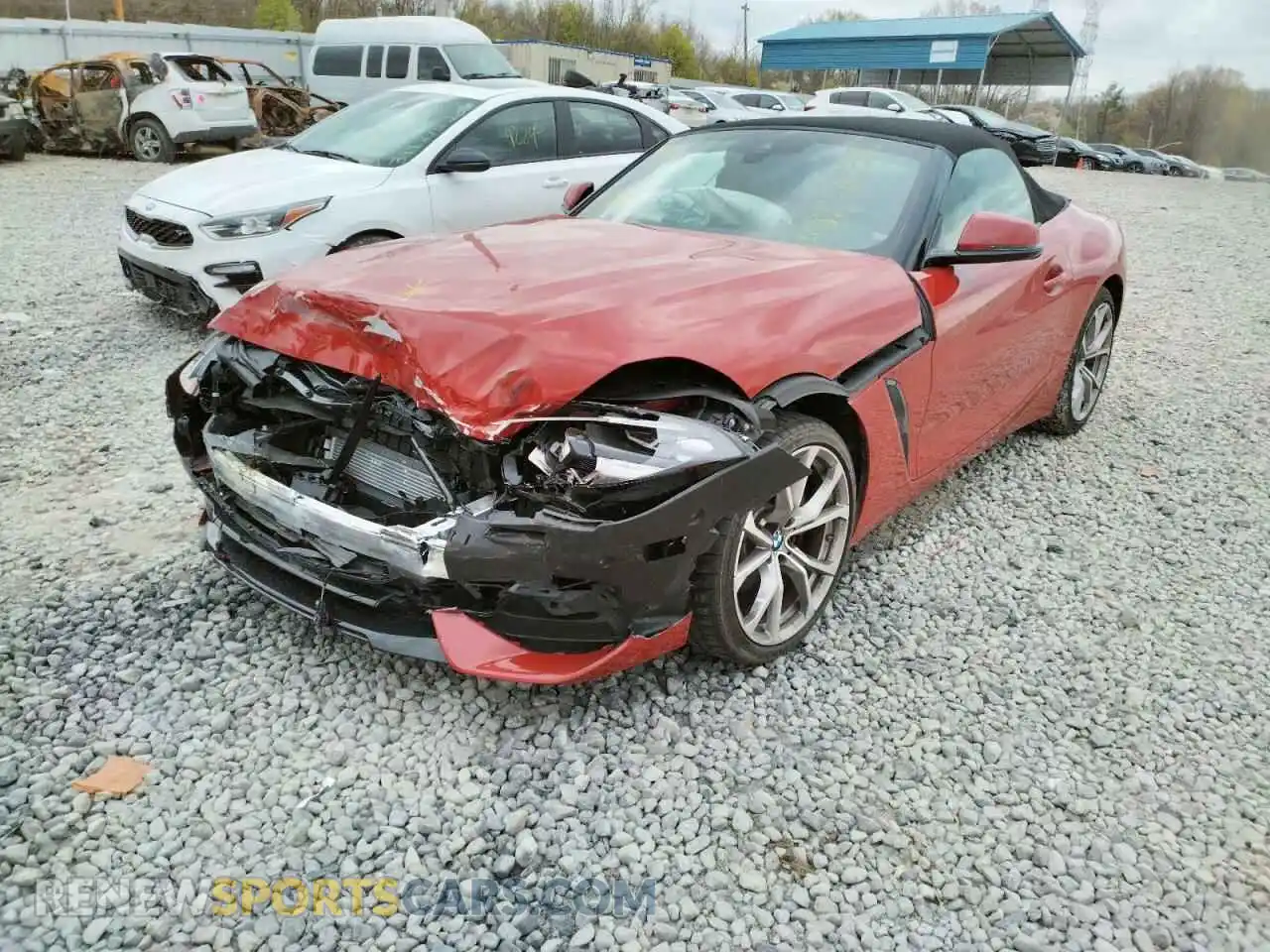 2 fotografías del automóvil dañado WBAHF3C00NWX38526 BMW Z4 2022