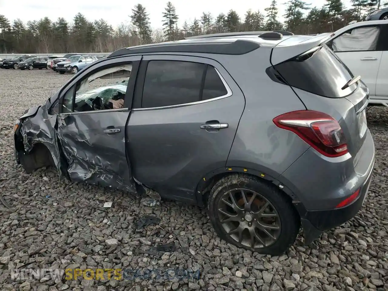 2 Фотография поврежденного автомобиля KL4CJ2SB6KB733773 BUICK ENCORE 2019