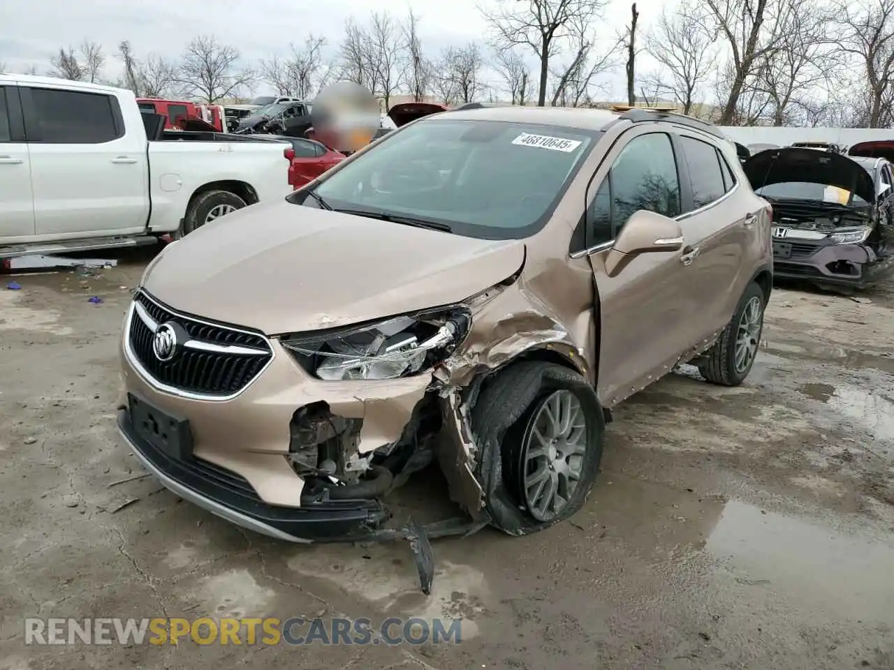 1 Photograph of a damaged car KL4CJ2SB9KB852398 BUICK ENCORE 2019