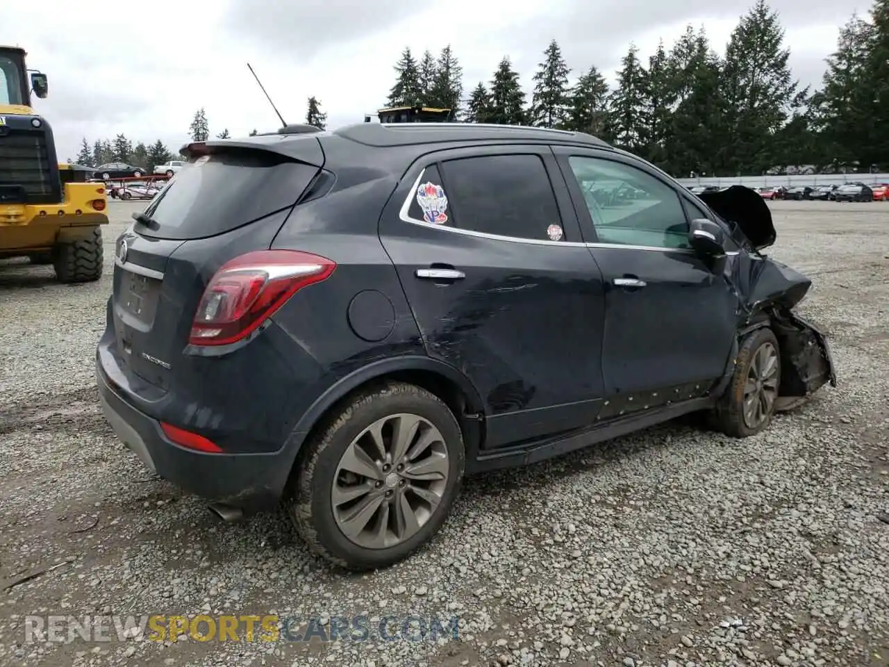 3 fotografías del automóvil dañado KL4CJASBXKB956408 BUICK ENCORE 2019