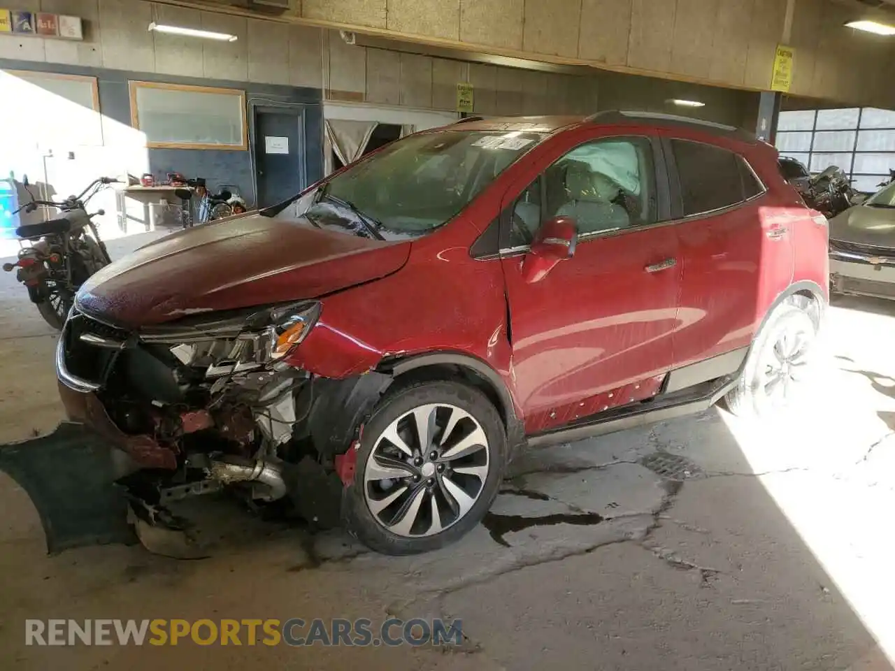 1 Photograph of a damaged car KL4CJGSM7KB756395 BUICK ENCORE 2019