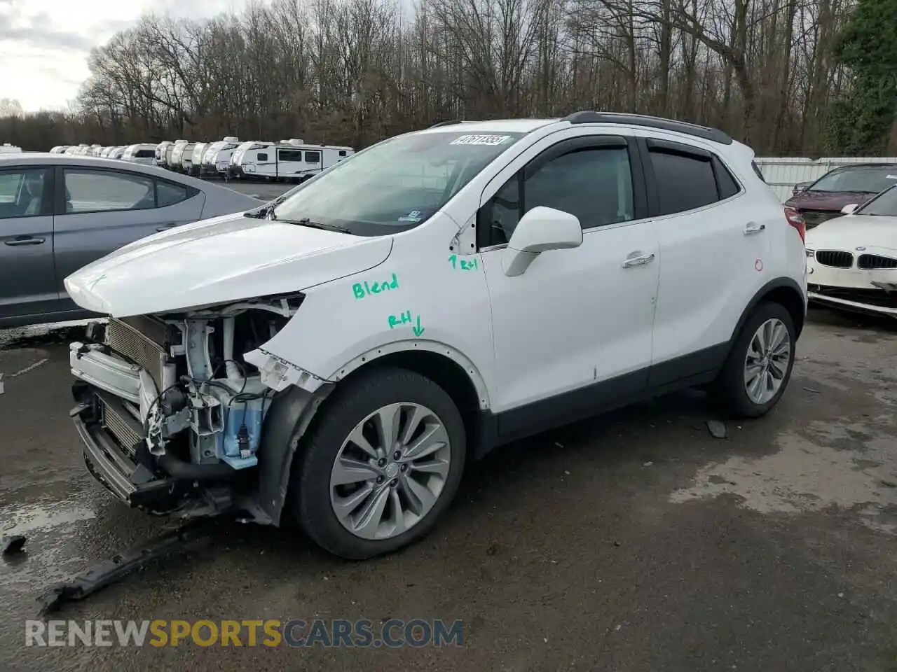 1 Photograph of a damaged car KL4CJASB3LB008823 BUICK ENCORE 2020