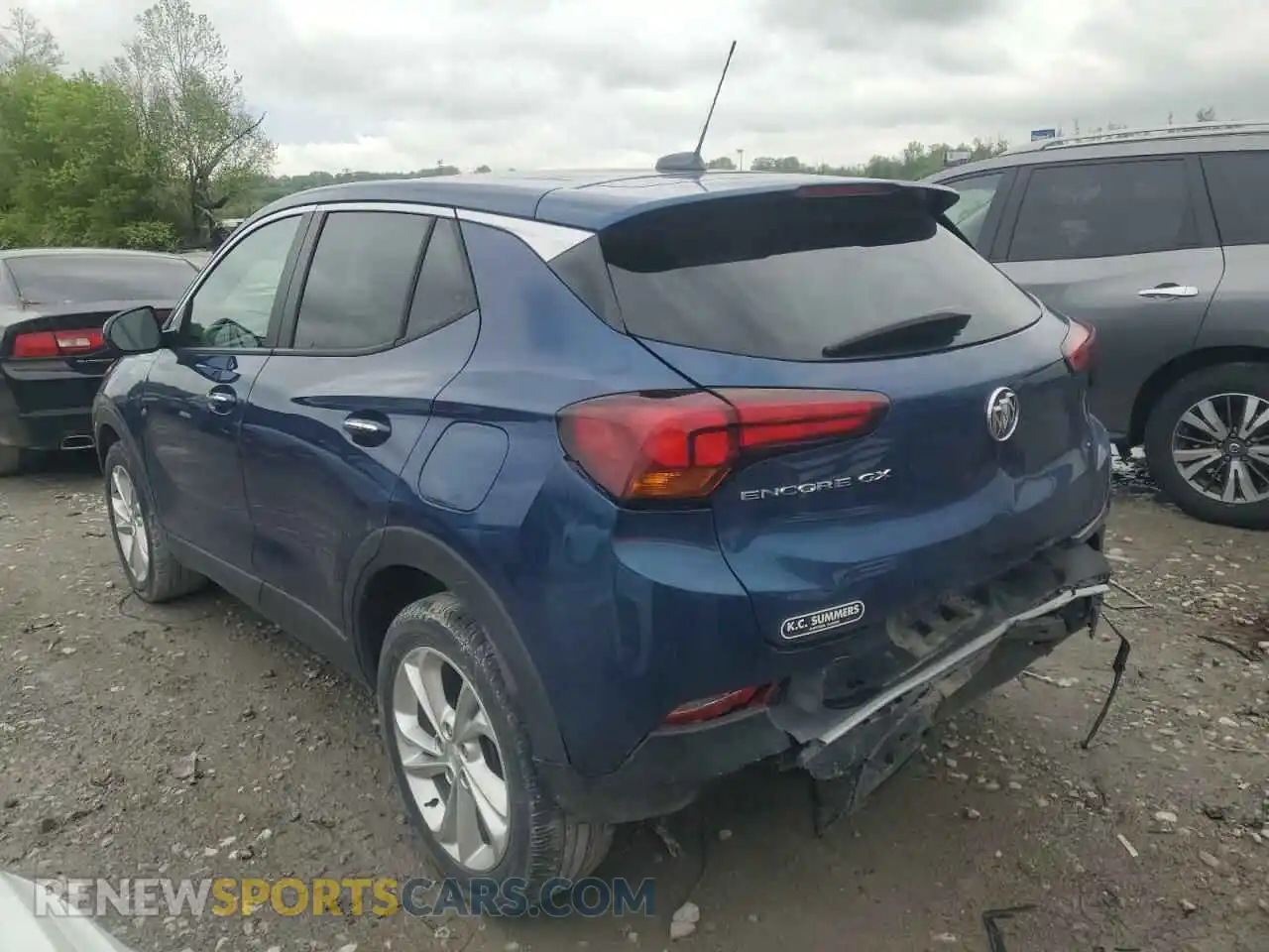 2 Фотография поврежденного автомобиля KL4MMBS25LB097960 BUICK ENCORE 2020