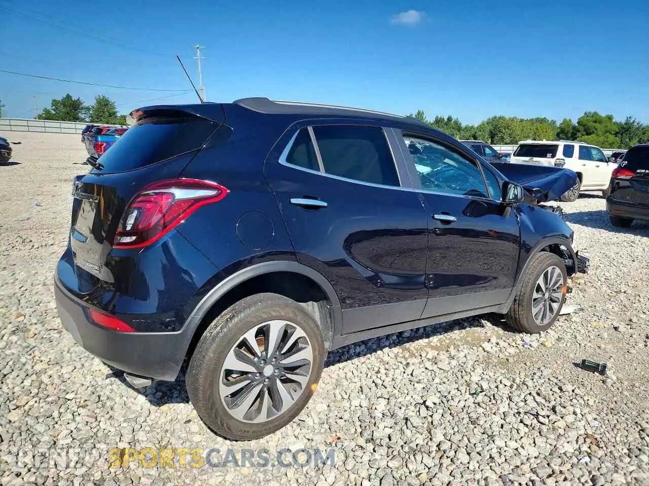 3 fotografías del automóvil dañado KL4CJESB1MB348447 BUICK ENCORE 2021