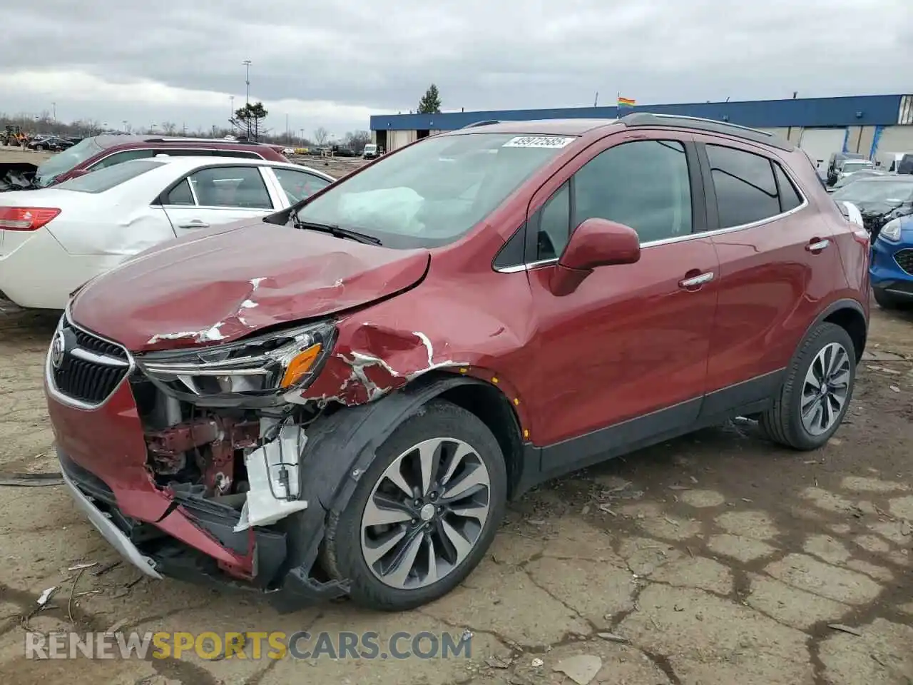 1 Photograph of a damaged car KL4CJESB2MB335190 BUICK ENCORE 2021