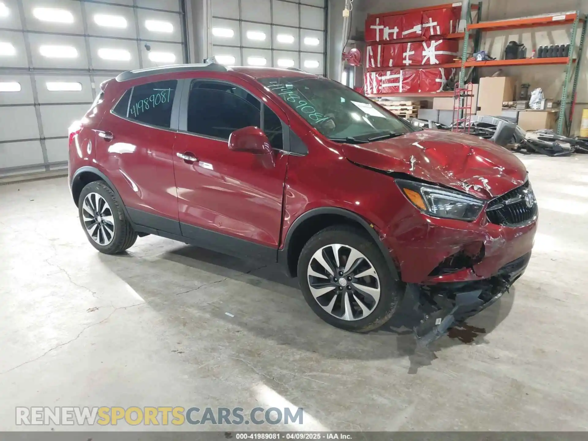 1 Photograph of a damaged car KL4CJESBXMB344977 BUICK ENCORE 2021