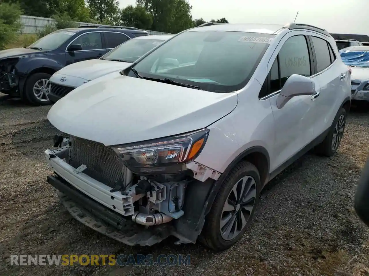 1 Photograph of a damaged car KL4CJESM0MB360672 BUICK ENCORE 2021