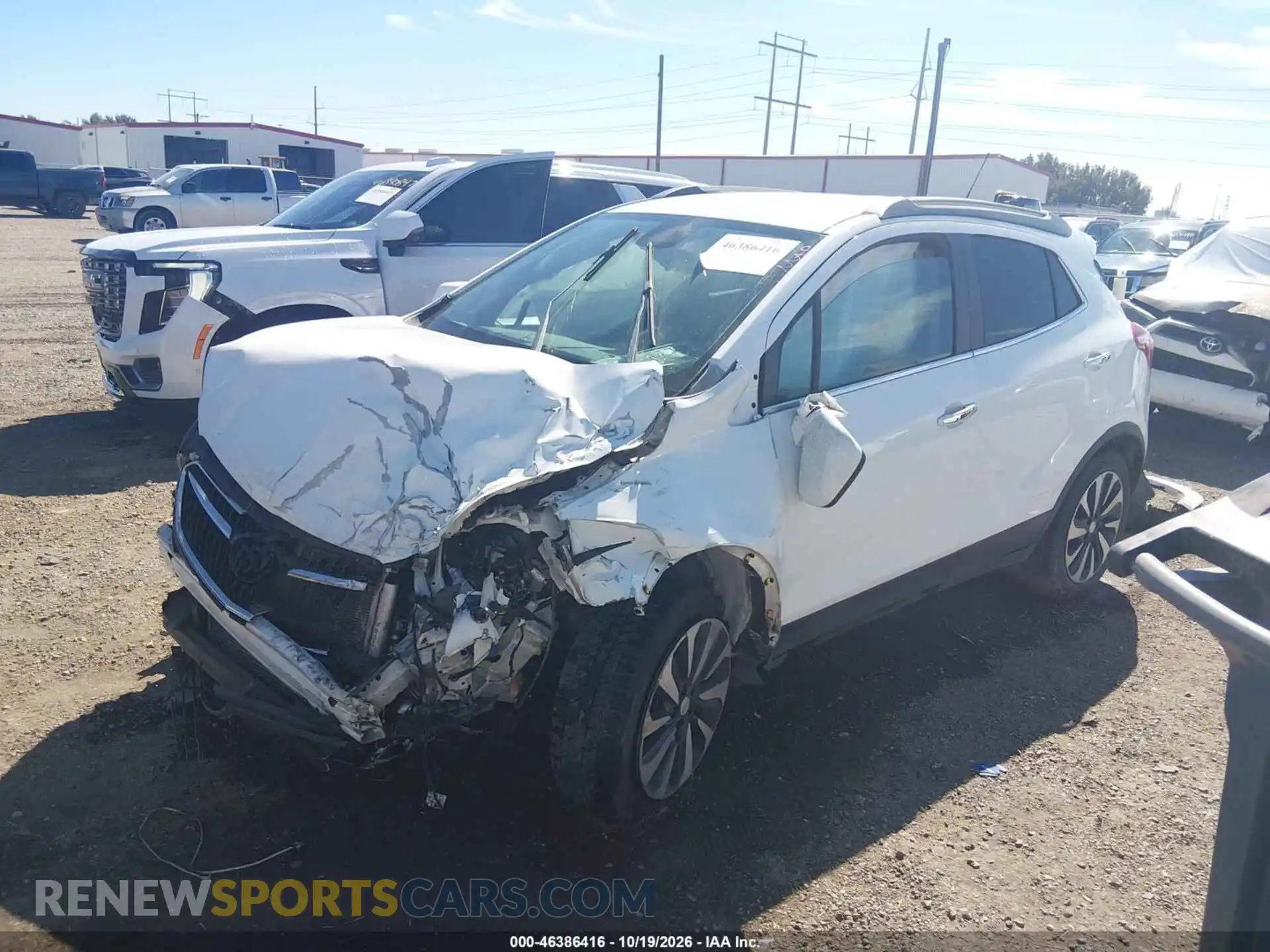2 fotografías del automóvil dañado KL4CJESM9MB376014 BUICK ENCORE 2021