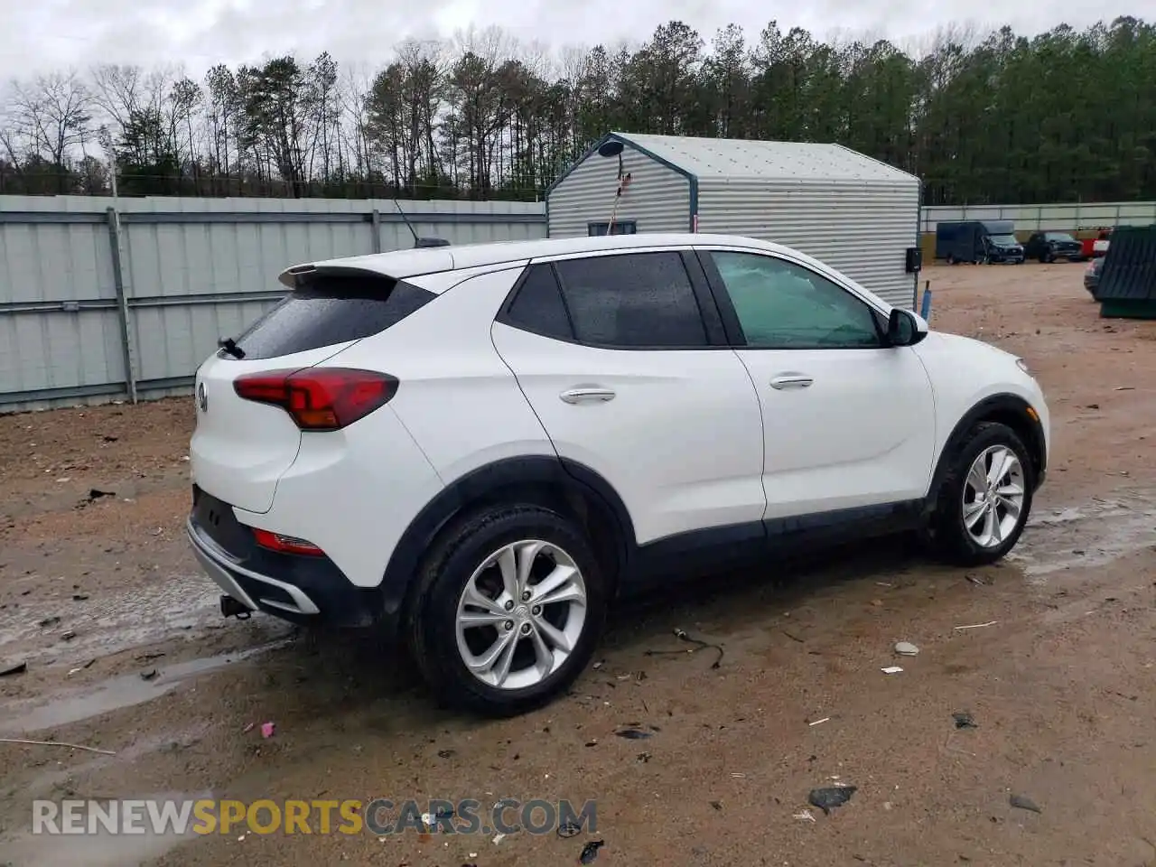 3 fotografías del automóvil dañado KL4MMBS20MB079772 BUICK ENCORE 2021
