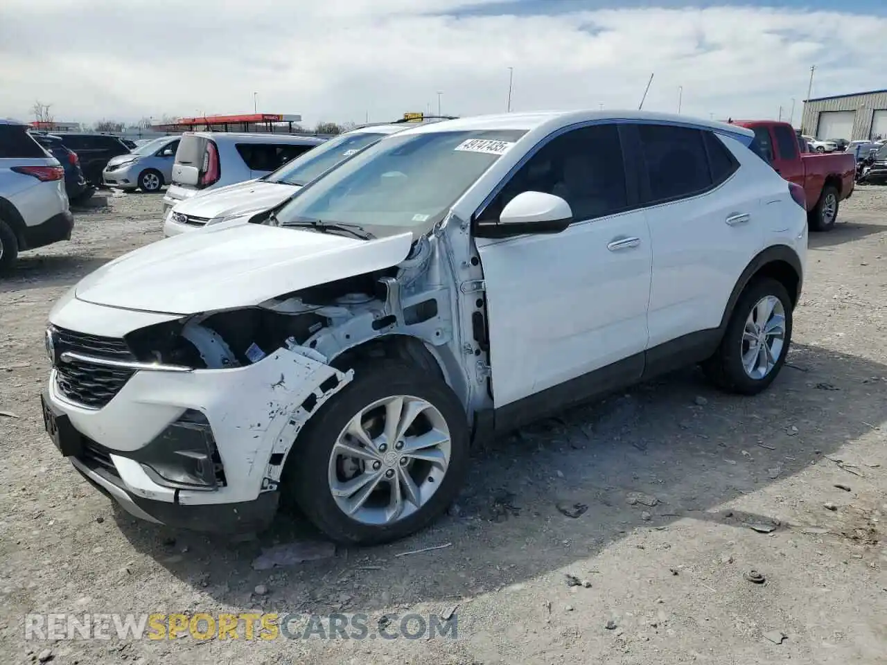 1 Photograph of a damaged car KL4MMBS20MB124399 BUICK ENCORE 2021