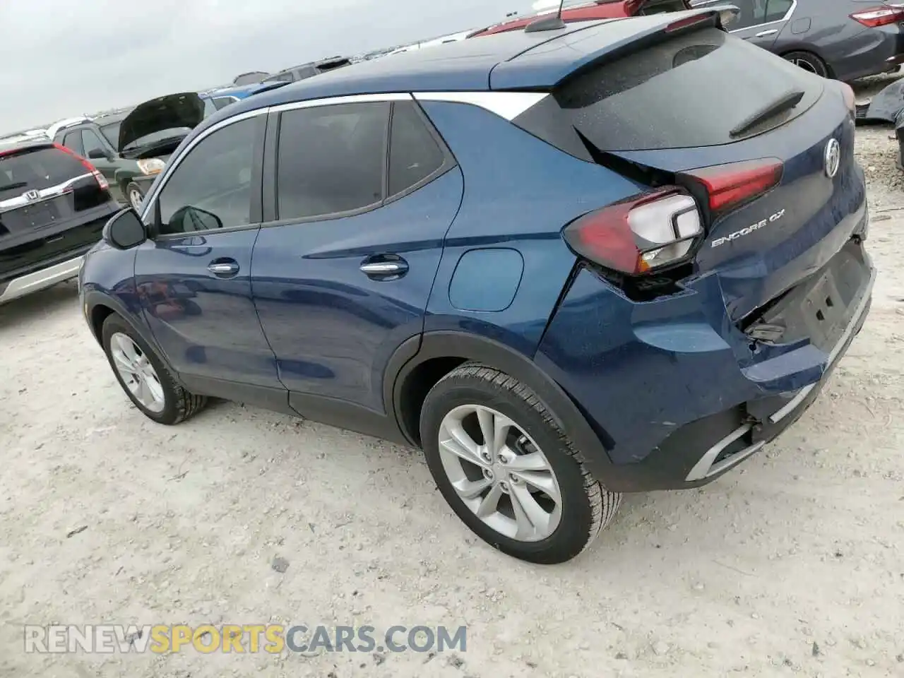 2 Photograph of a damaged car KL4MMBS21MB038308 BUICK ENCORE 2021