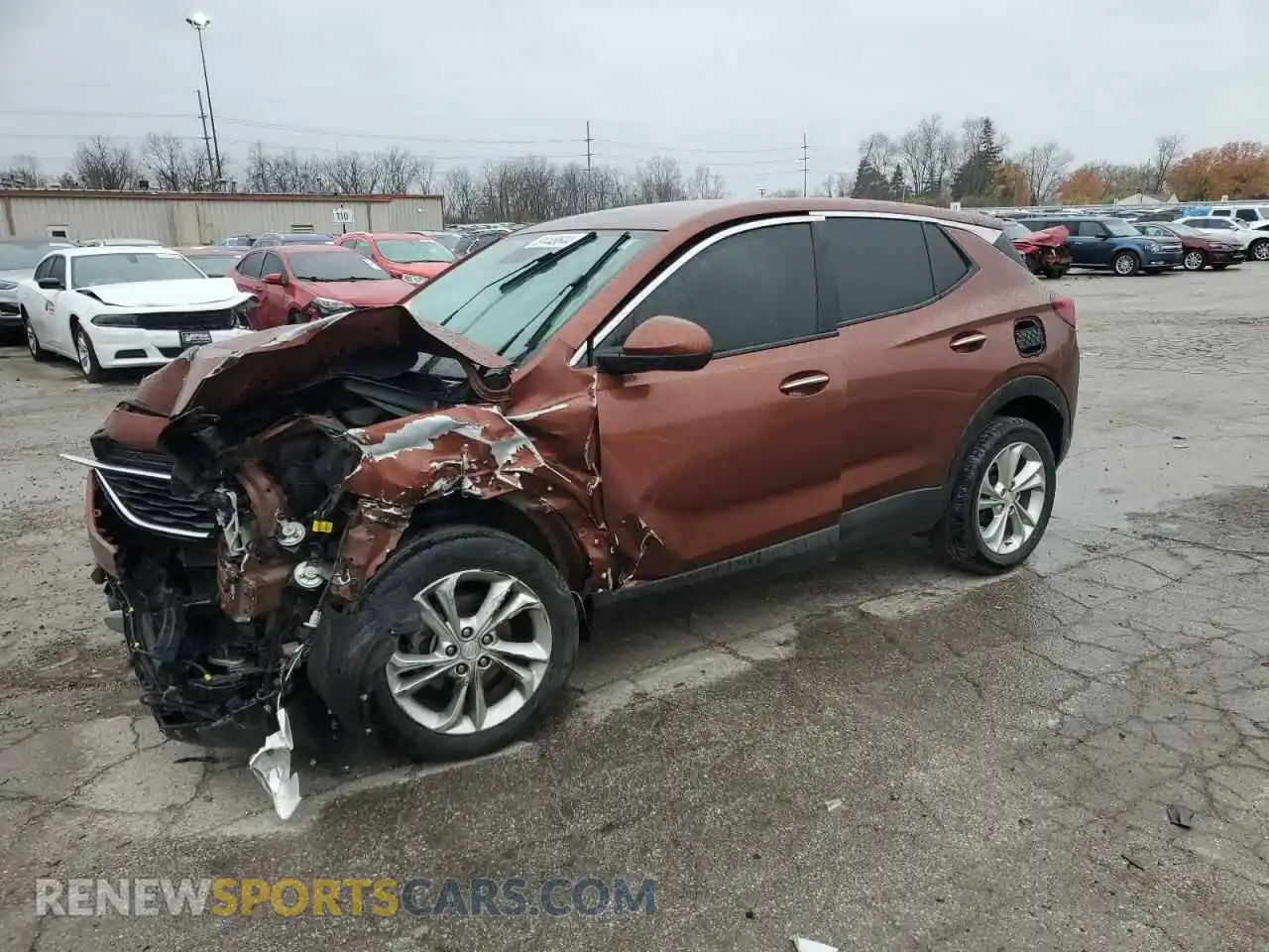 1 Photograph of a damaged car KL4MMBS21MB129076 BUICK ENCORE 2021