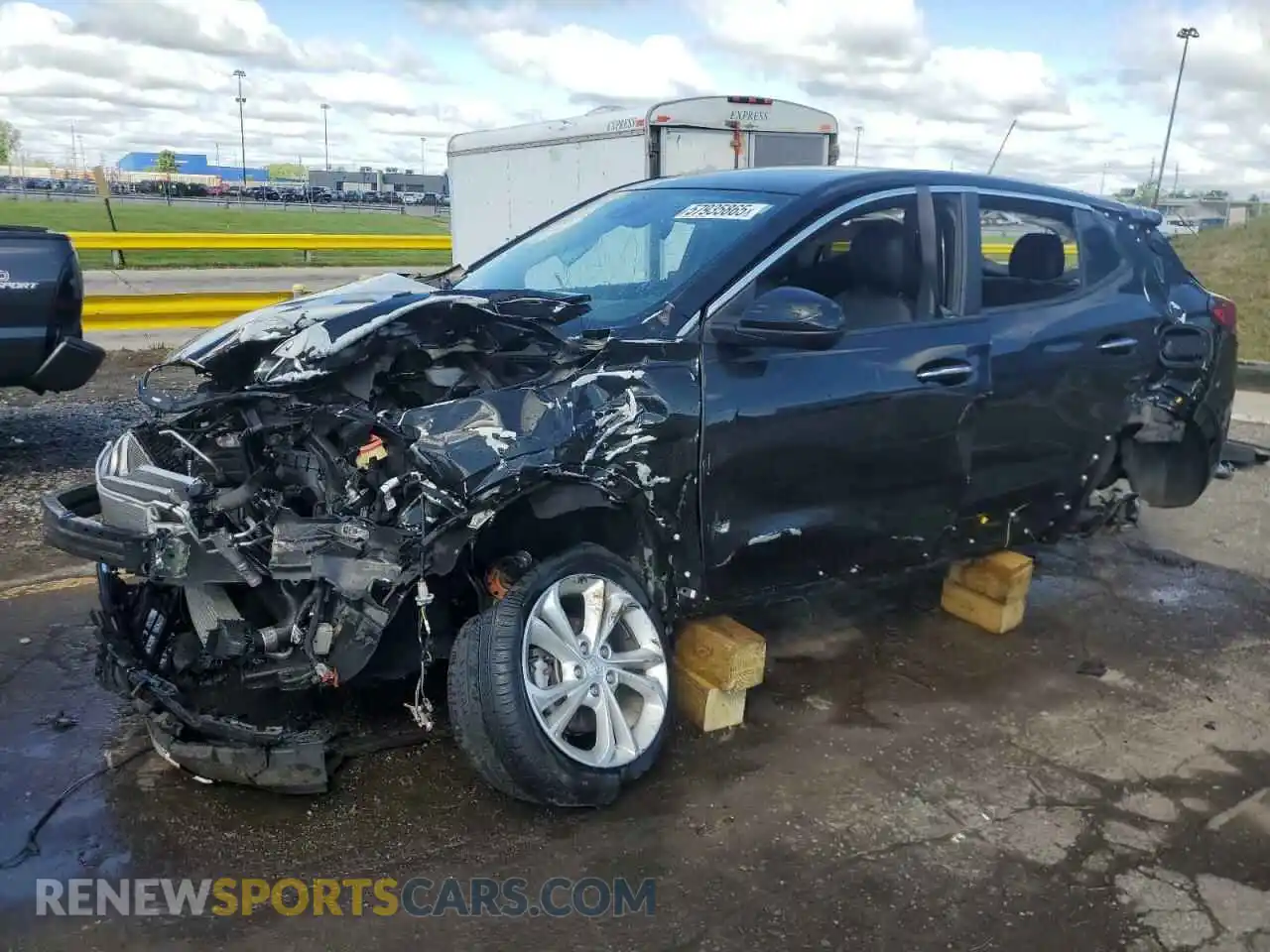 1 Photograph of a damaged car KL4MMBS22MB103540 BUICK ENCORE 2021