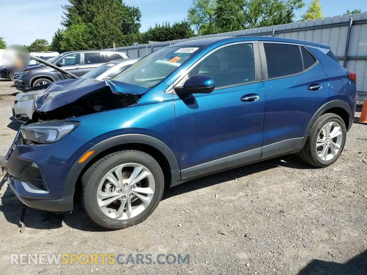 1 Photograph of a damaged car KL4MMBS22MB132861 BUICK ENCORE 2021