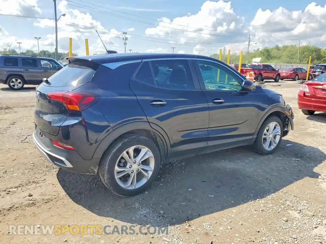 3 fotografías del automóvil dañado KL4MMBS26MB056237 BUICK ENCORE 2021