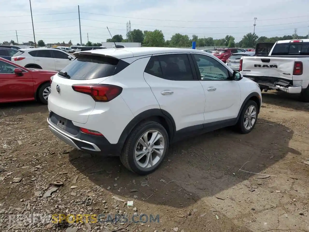 3 Photograph of a damaged car KL4MMBS27MB132838 BUICK ENCORE 2021