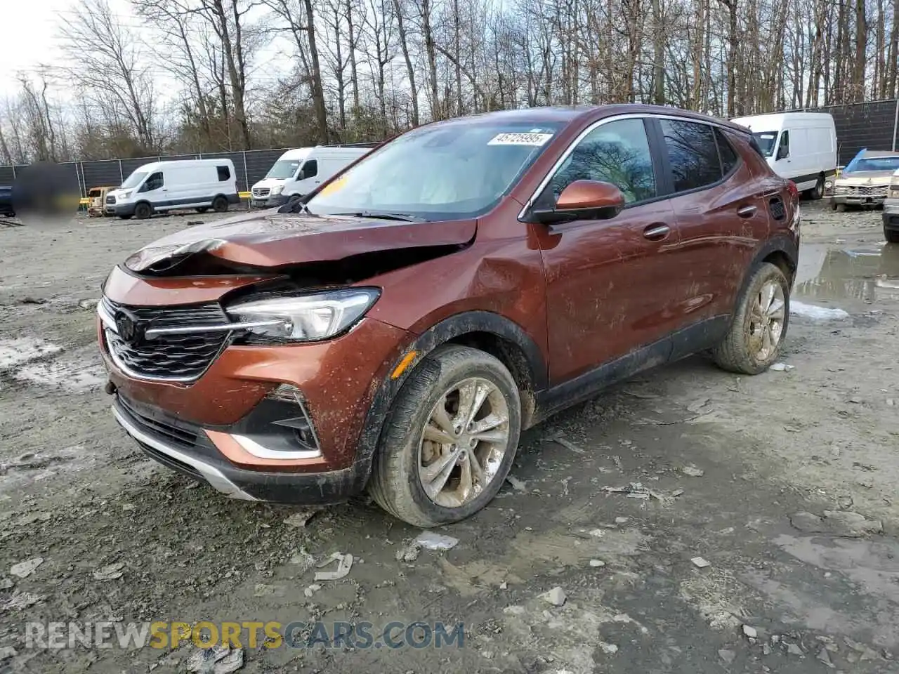 1 Photograph of a damaged car KL4MMBS27MB151860 BUICK ENCORE 2021