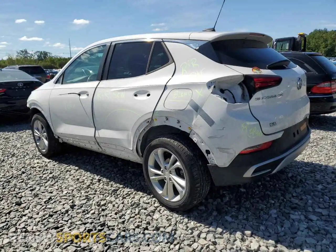 2 Photograph of a damaged car KL4MMBS29MB045460 BUICK ENCORE 2021
