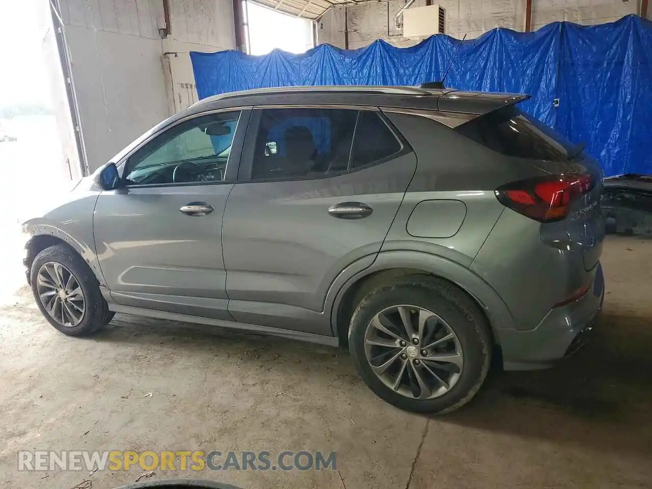 2 fotografías del automóvil dañado KL4MMCSL1MB134390 BUICK ENCORE 2021