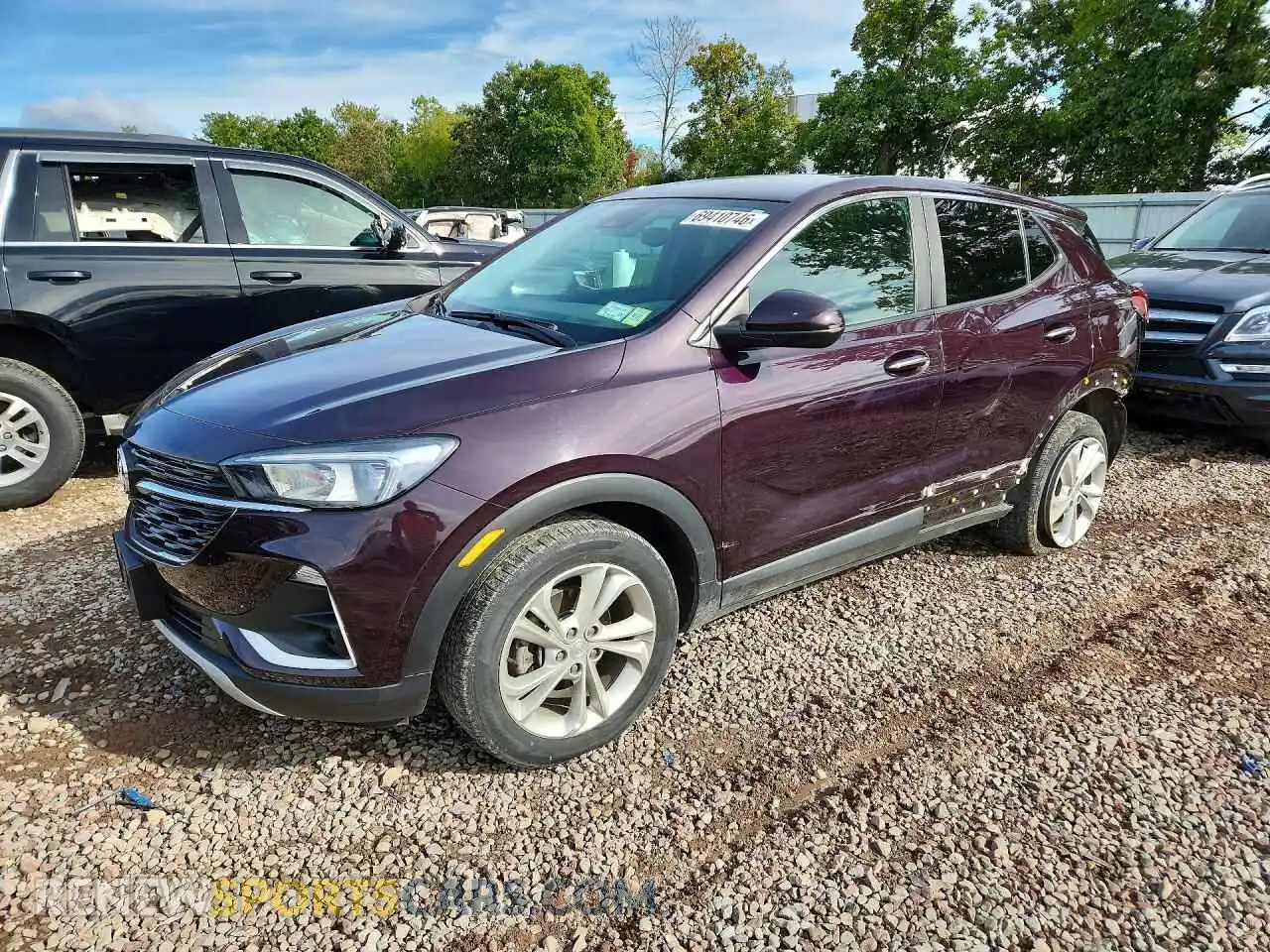 1 Photograph of a damaged car KL4MMCSL5MB108794 BUICK ENCORE 2021