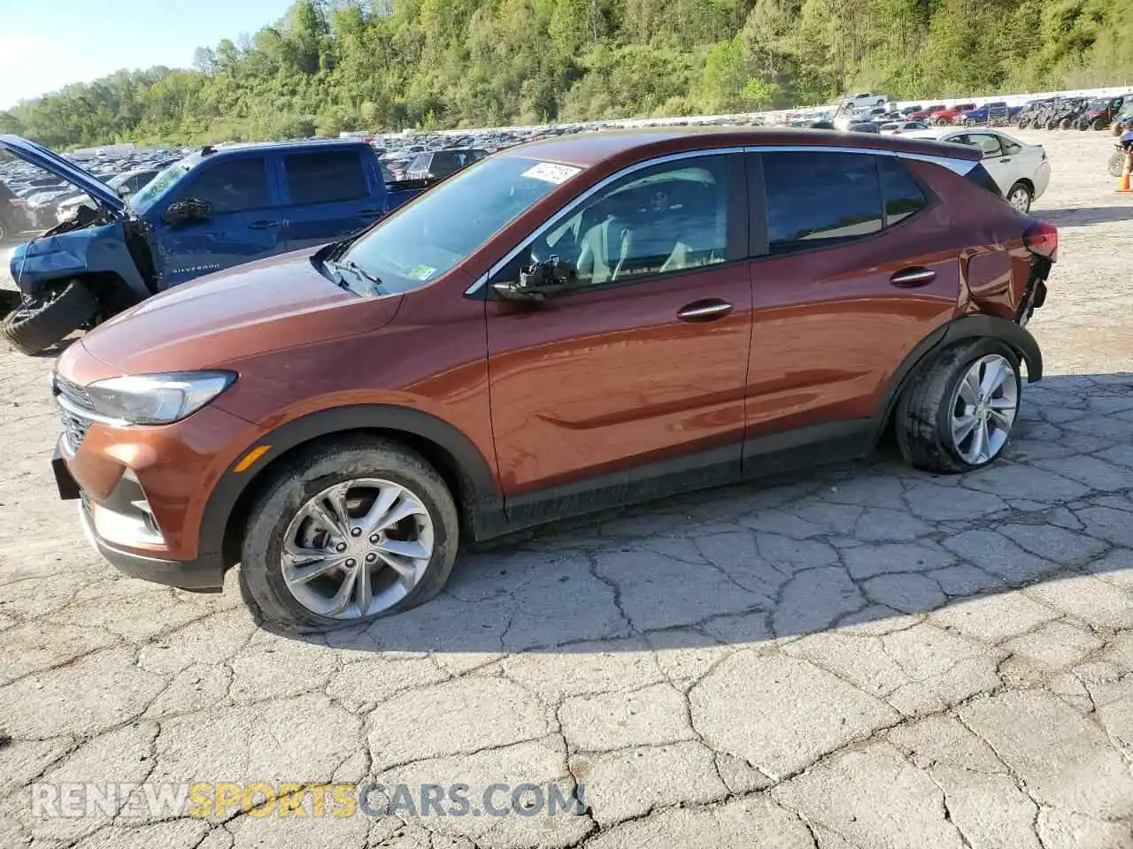 1 Photograph of a damaged car KL4MMCSL5MB141259 BUICK ENCORE 2021