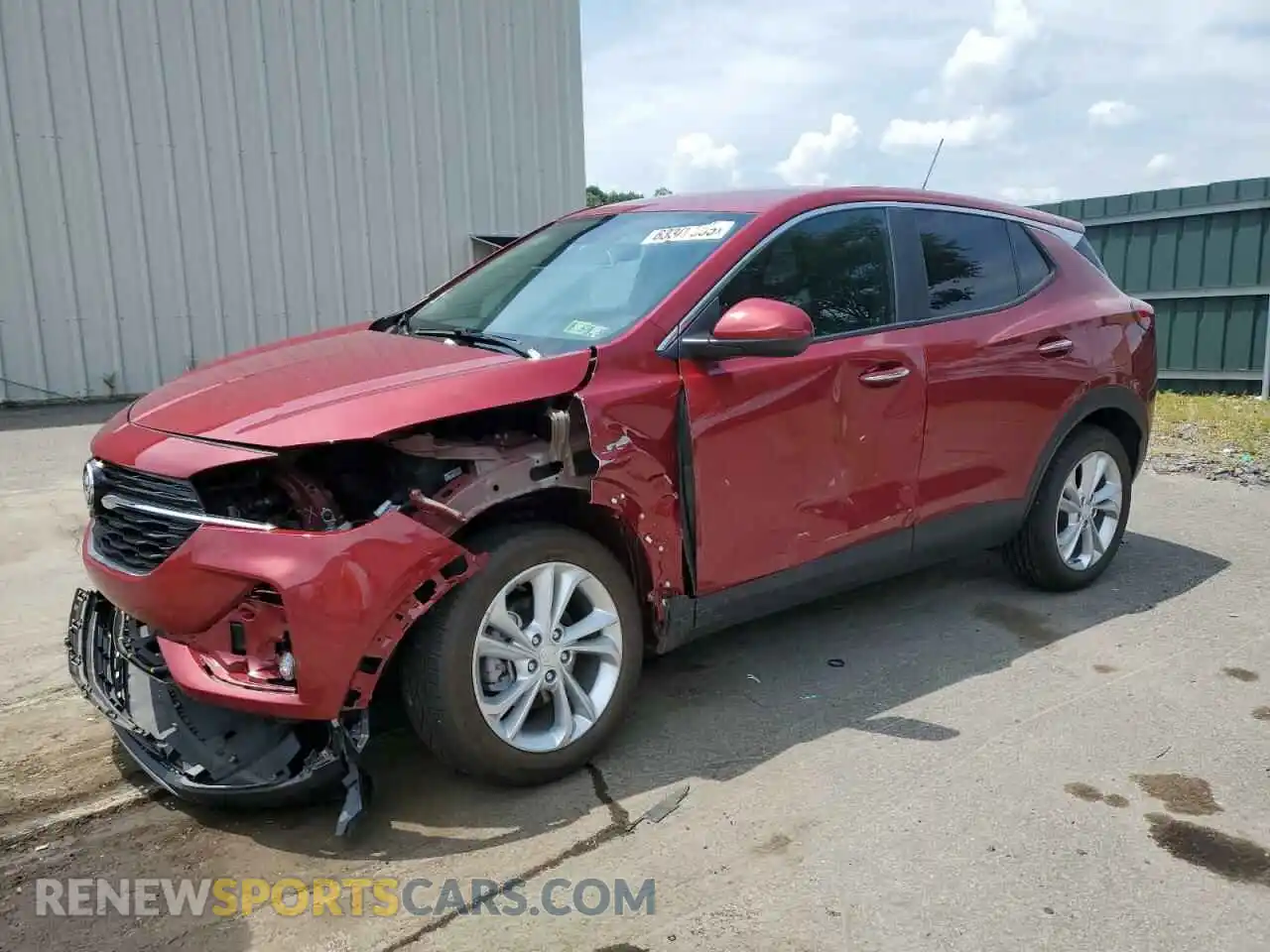 1 Photograph of a damaged car KL4MMCSL6MB114569 BUICK ENCORE 2021