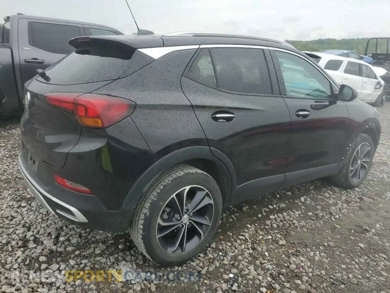 3 fotografías del automóvil dañado KL4MMDS27MB138277 BUICK ENCORE 2021