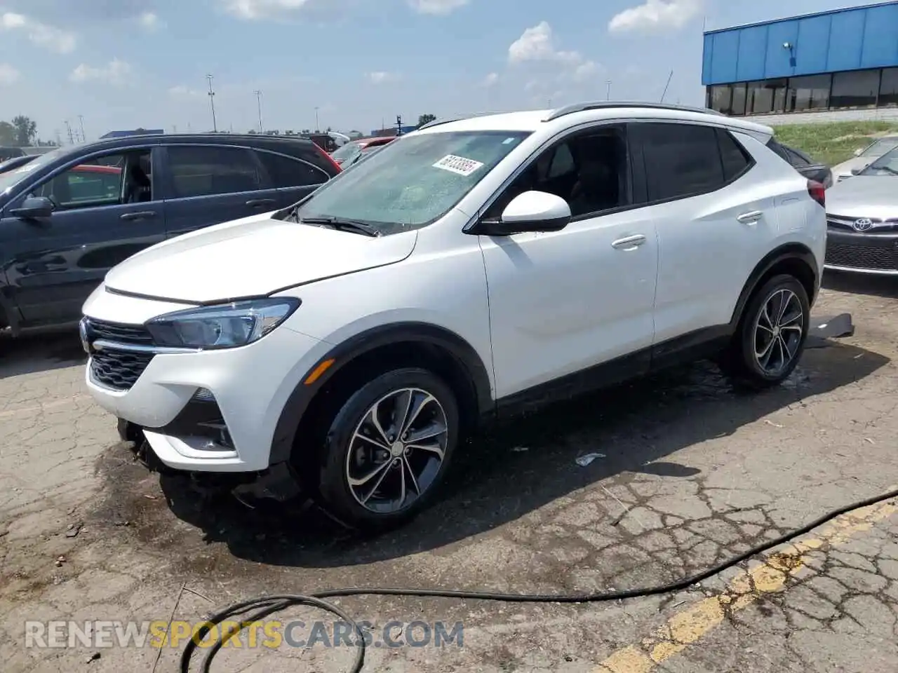 1 Photograph of a damaged car KL4MMDS2XMB075174 BUICK ENCORE 2021