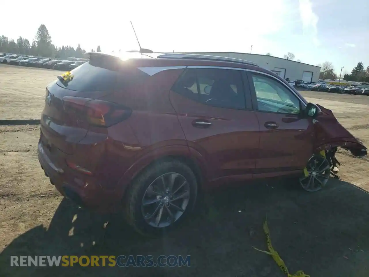 3 fotografías del automóvil dañado KL4MMESL2MB142168 BUICK ENCORE 2021