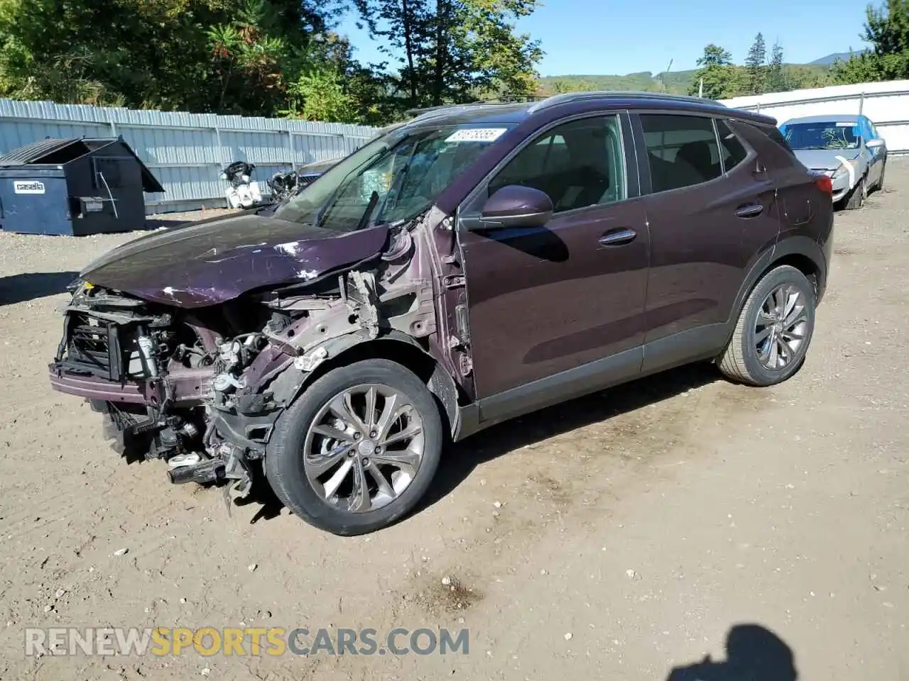 1 Photograph of a damaged car KL4MMESL3MB106568 BUICK ENCORE 2021