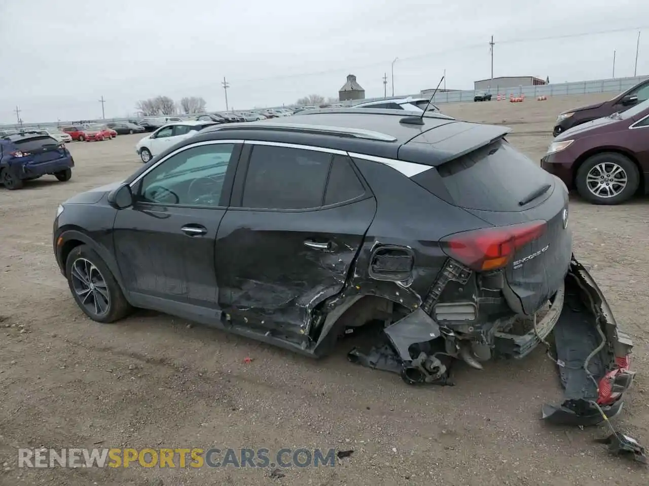 2 fotografías del automóvil dañado KL4MMESL5MB152788 BUICK ENCORE 2021