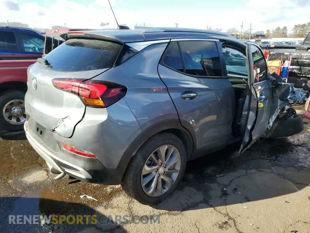 3 Photograph of a damaged car KL4MMESL8MB136973 BUICK ENCORE 2021