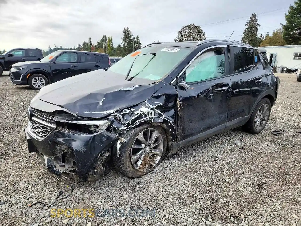 1 Photograph of a damaged car KL4MMESLXMB100749 BUICK ENCORE 2021