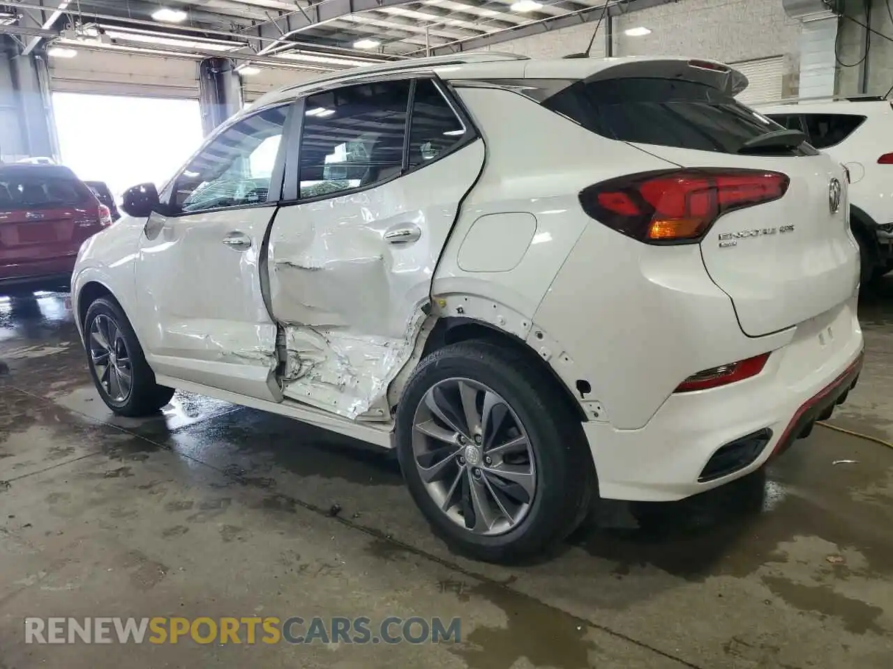 2 fotografías del automóvil dañado KL4MMESLXMB103876 BUICK ENCORE 2021