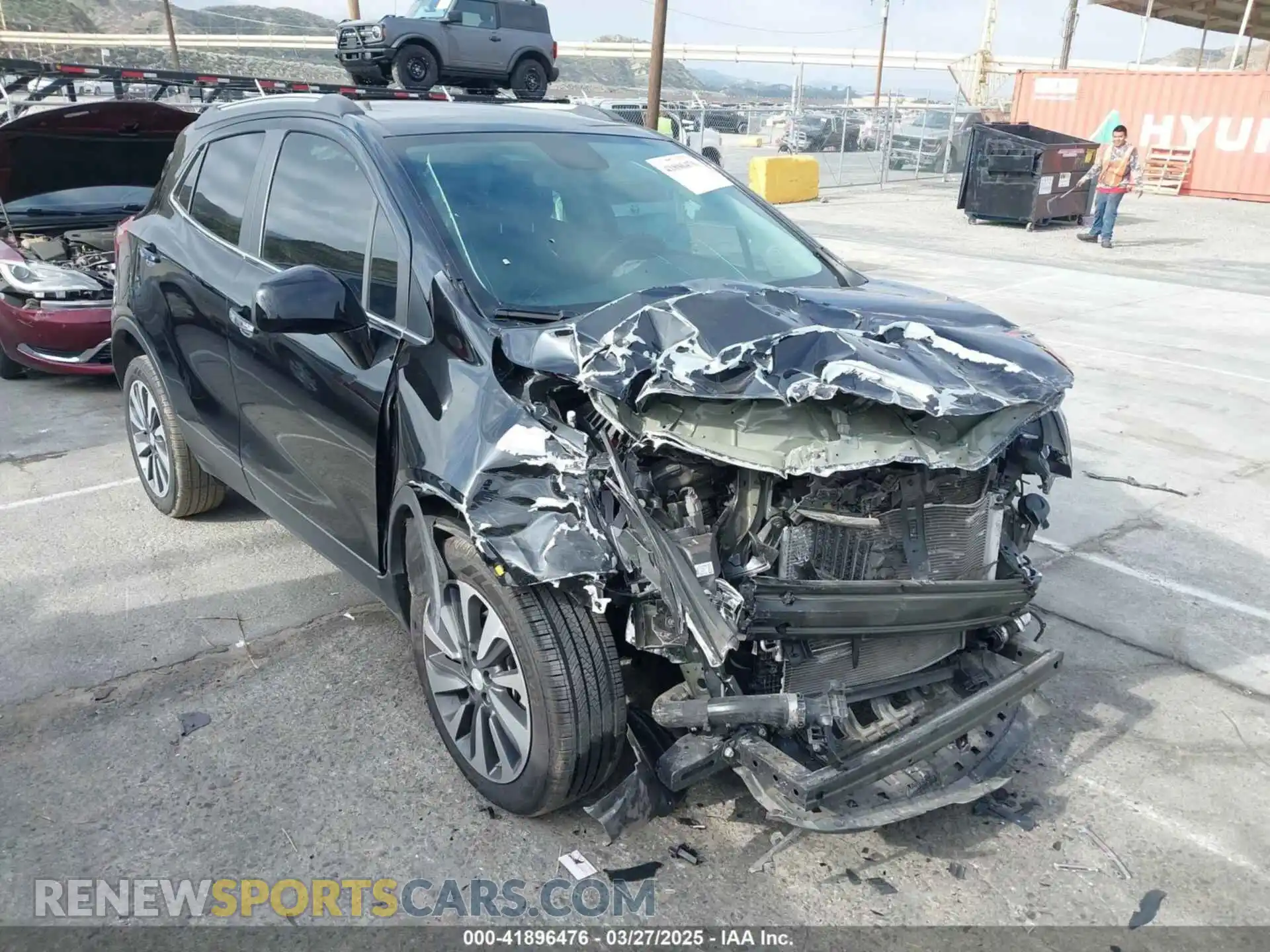 1 Photograph of a damaged car KL4CJASM5NB565754 BUICK ENCORE 2022