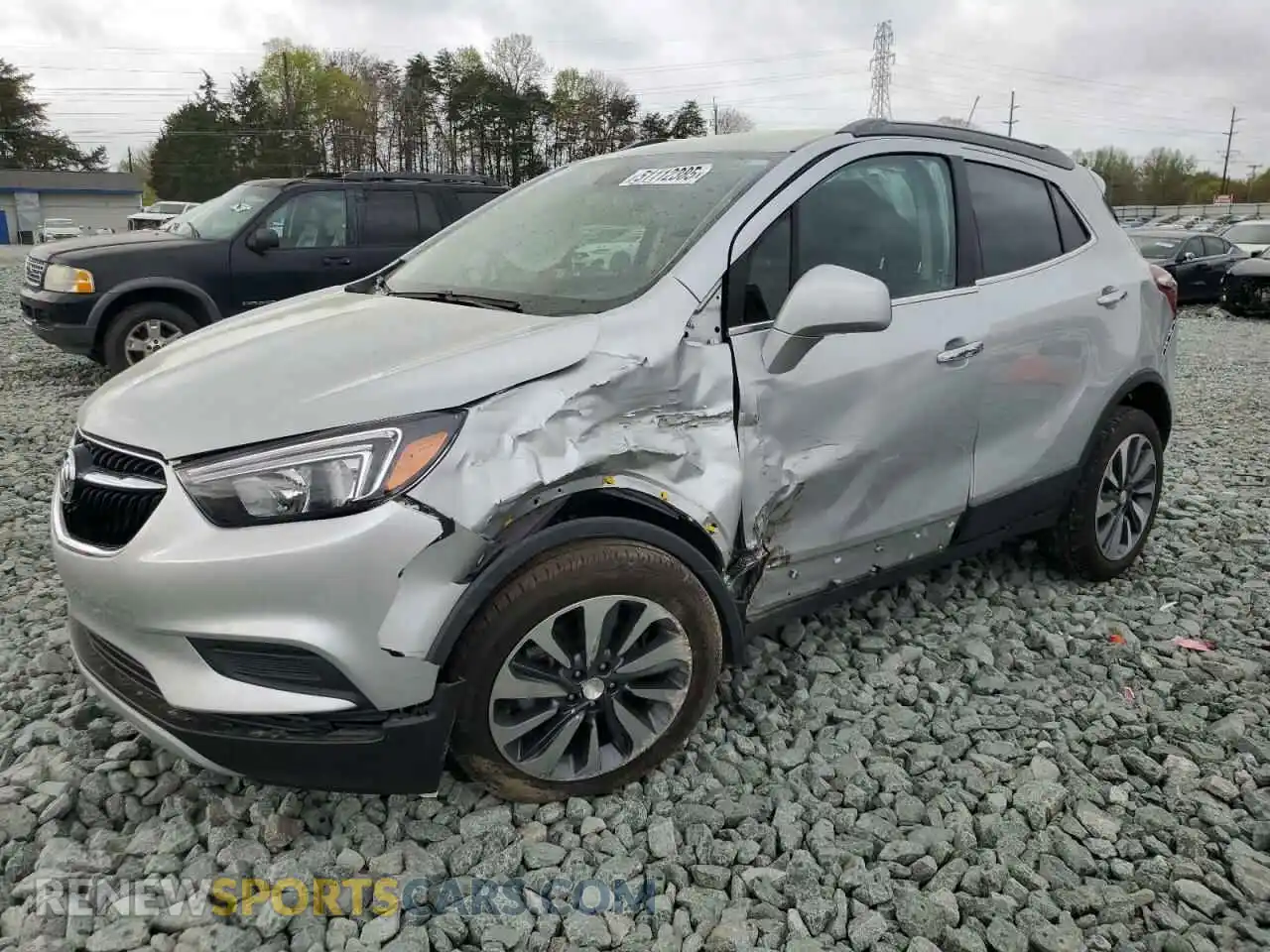 1 Photograph of a damaged car KL4CJESM2NB519063 BUICK ENCORE 2022