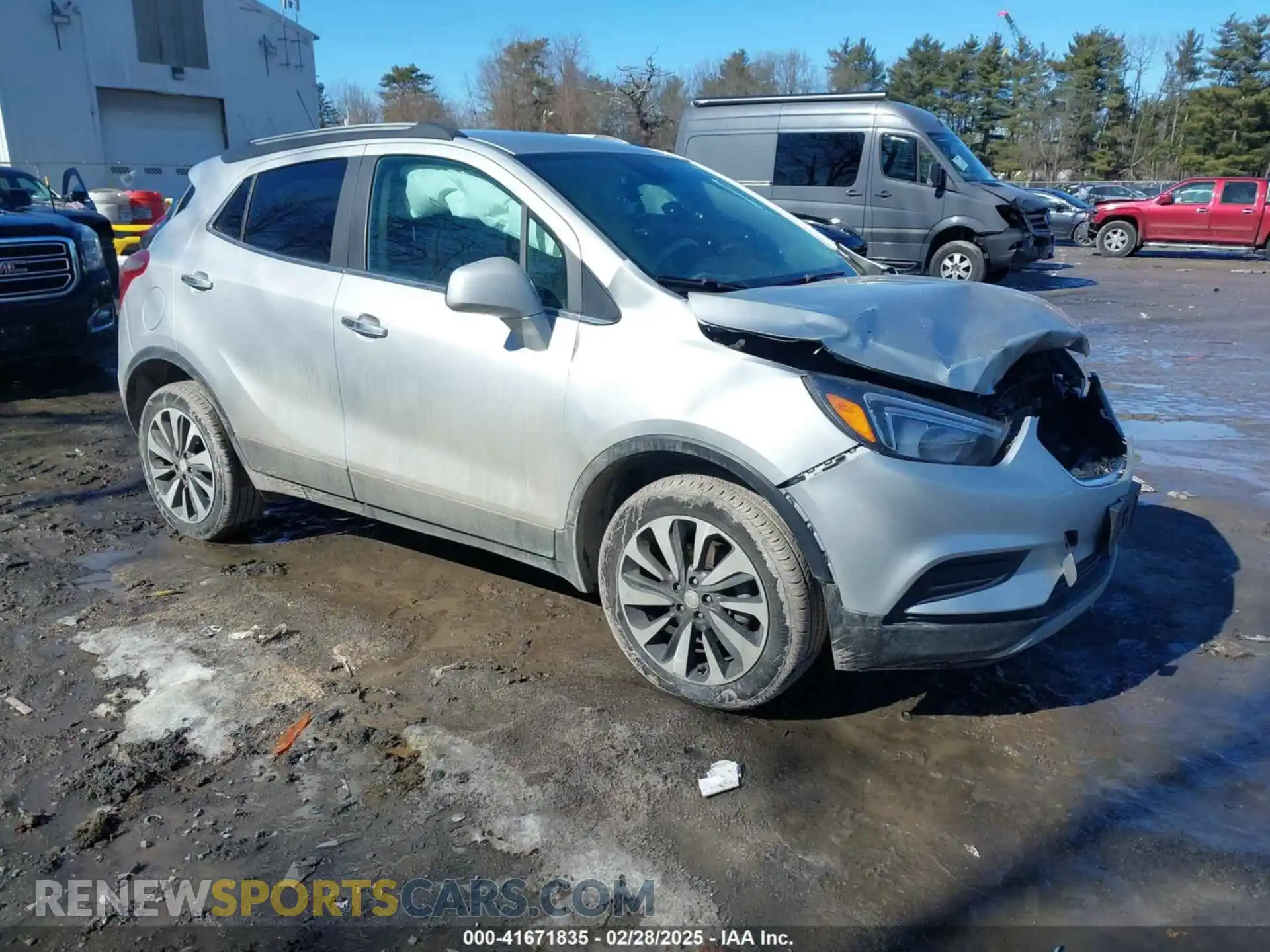 1 Photograph of a damaged car KL4CJESM2NB535795 BUICK ENCORE 2022