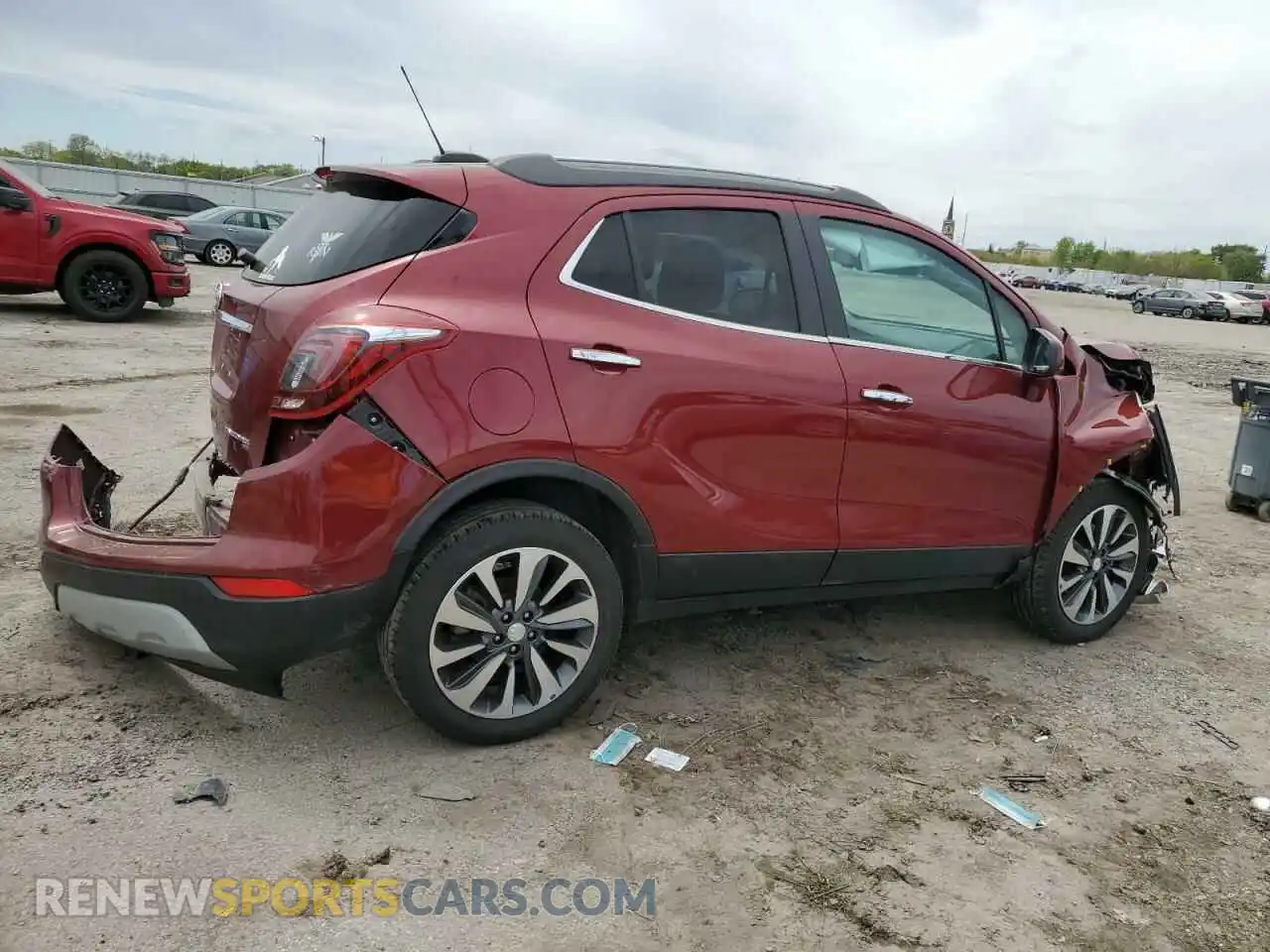 3 fotografías del automóvil dañado KL4CJESM2NB557845 BUICK ENCORE 2022