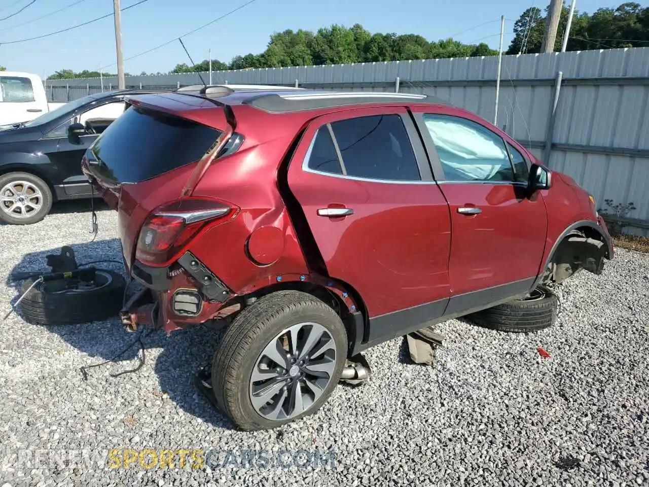 3 fotografías del automóvil dañado KL4CJESM3NB553237 BUICK ENCORE 2022