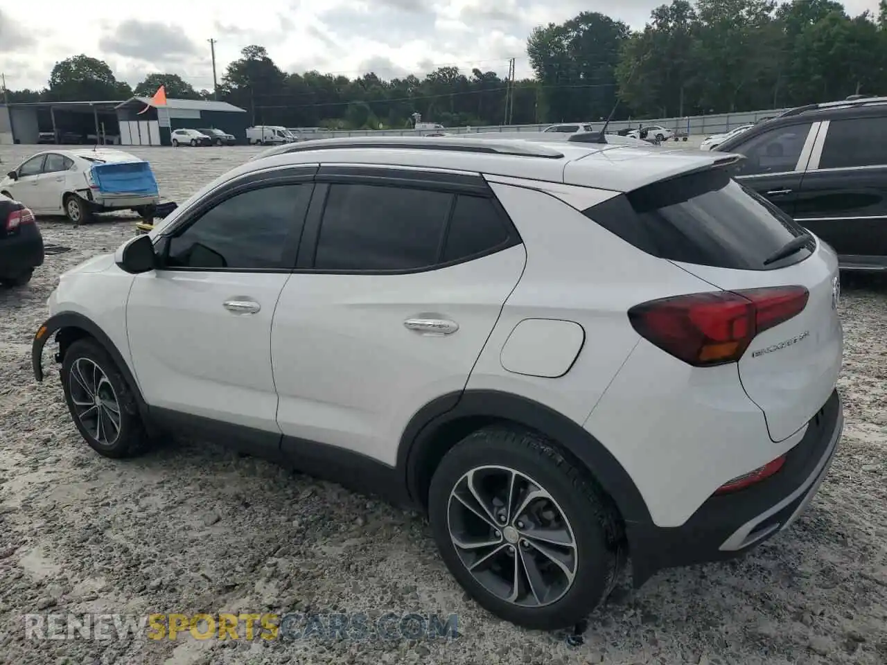 2 Photograph of a damaged car KL4MMDS27NB128611 BUICK ENCORE 2022
