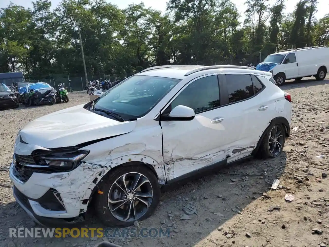 1 Photograph of a damaged car KL4MMDSL7NB035693 BUICK ENCORE 2022