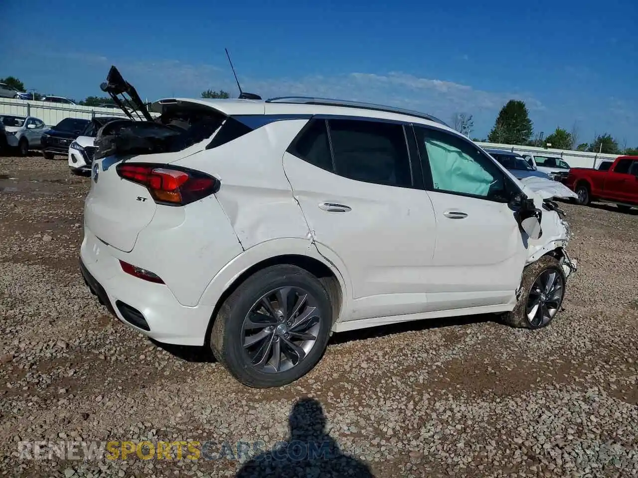 3 fotografías del automóvil dañado KL4MMDSL0PB014784 BUICK ENCORE 2023