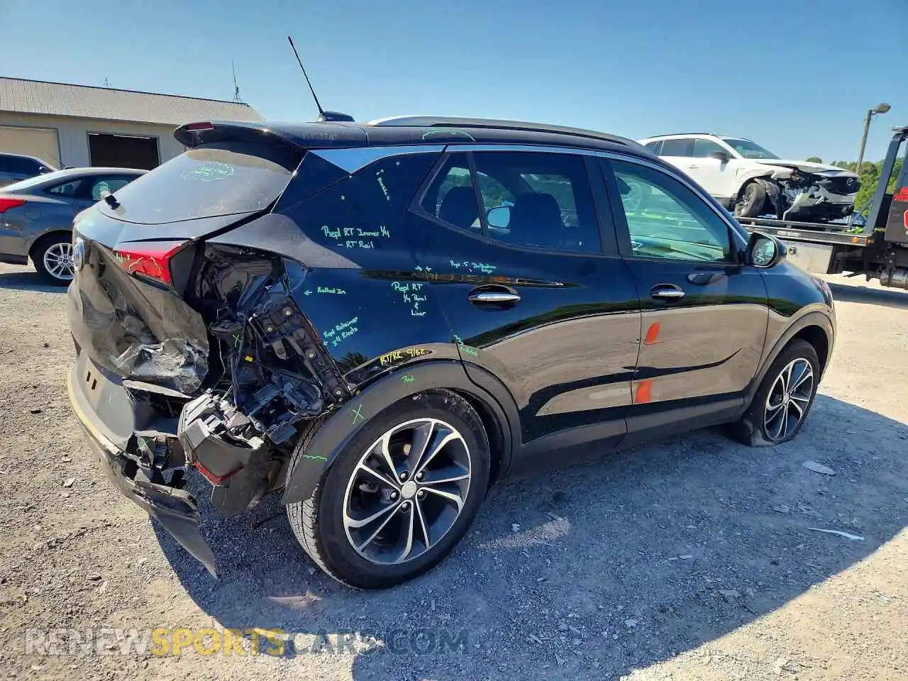3 Фотография поврежденного автомобиля KL4MMESL6PB145482 BUICK ENCORE 2023