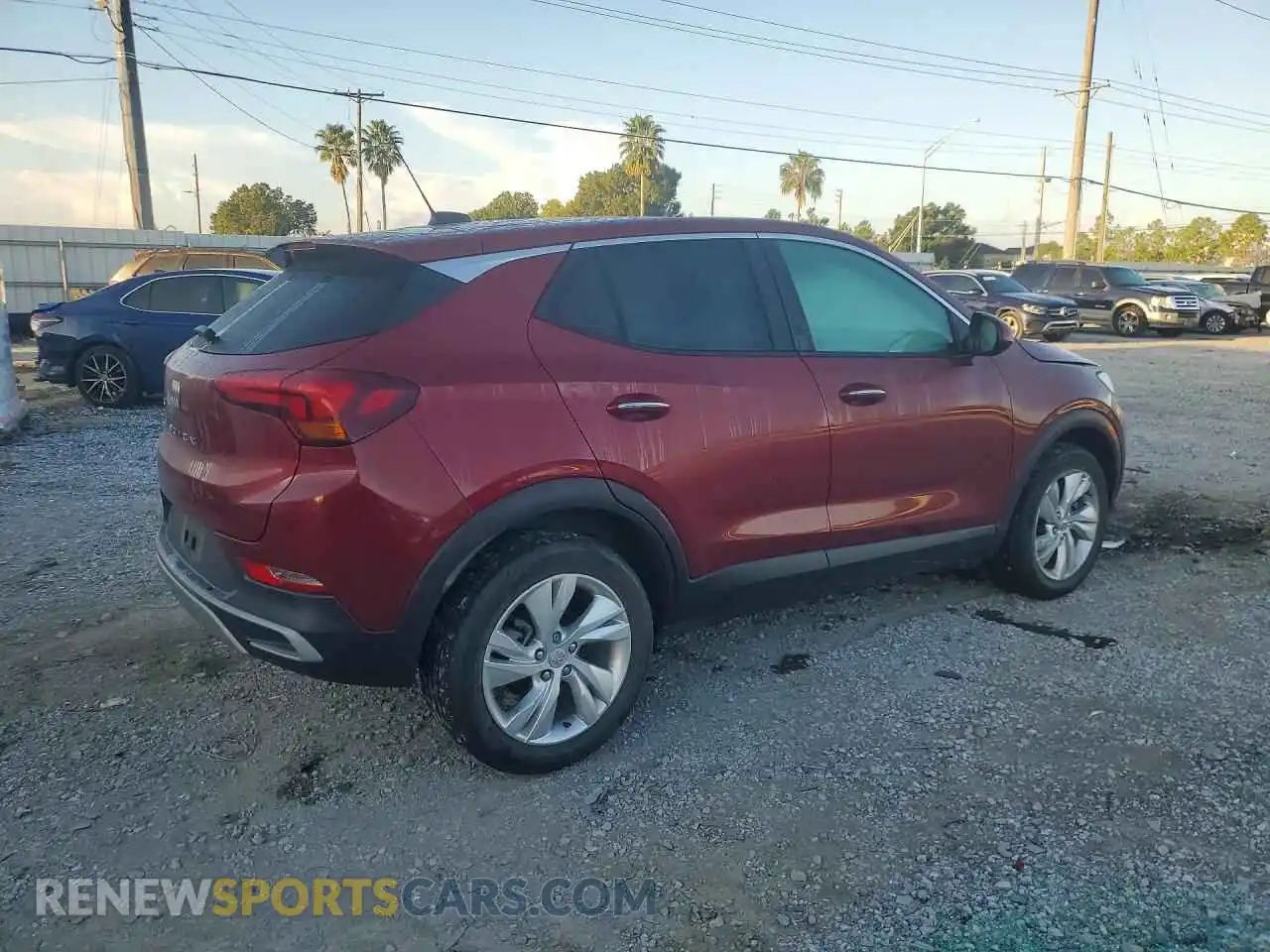 3 Фотография поврежденного автомобиля KL4AMCSLXRB092747 BUICK ENCORE 2024
