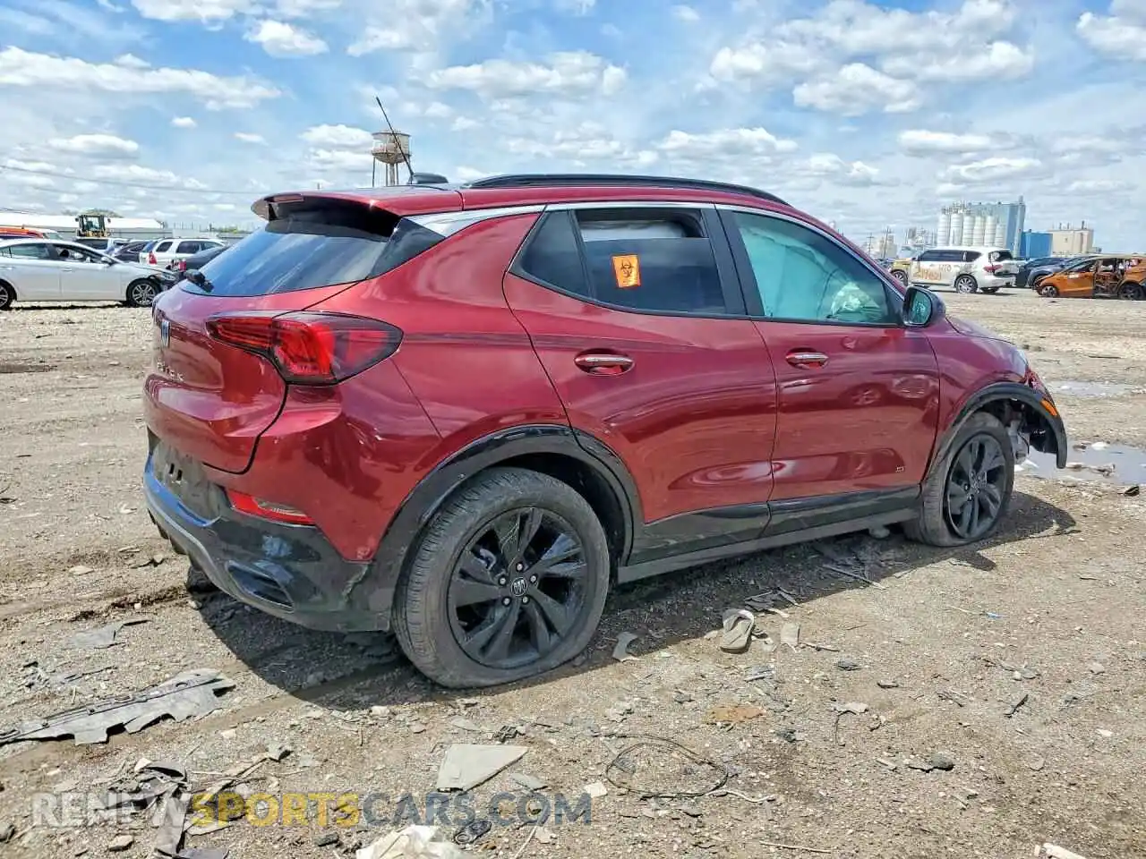 3 fotografías del automóvil dañado KL4AMDSL8SB070208 BUICK ENCORE 2025