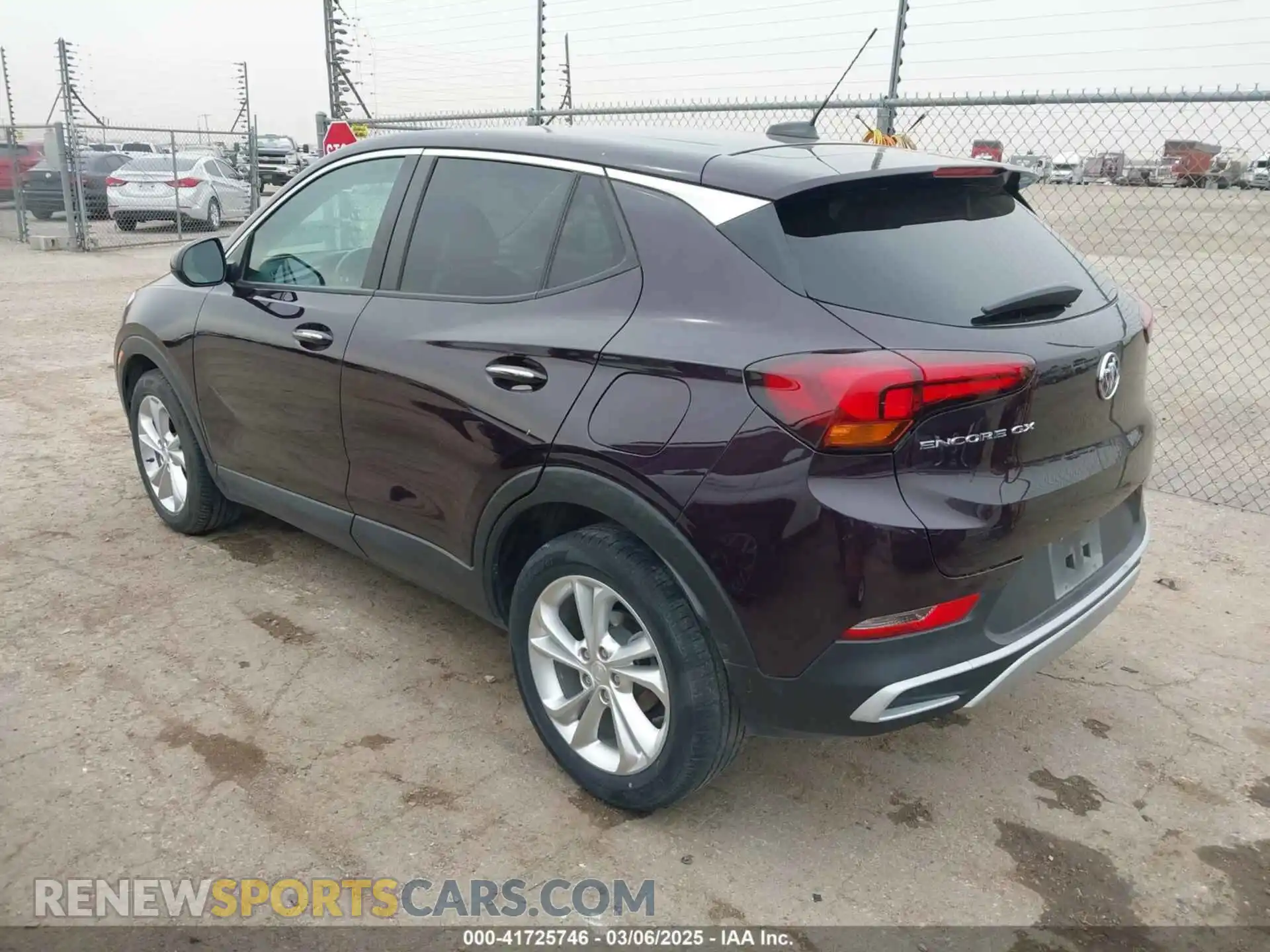 3 Фотография поврежденного автомобиля KL4MMBS23MB149376 BUICK ENCORE GX 2021