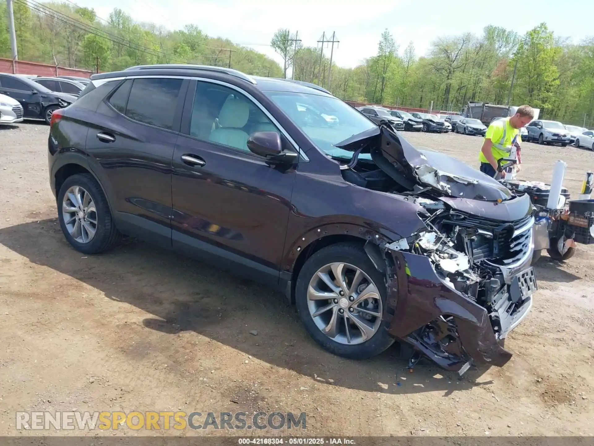 1 Photograph of a damaged car KL4MMDSL3MB090477 BUICK ENCORE GX 2021