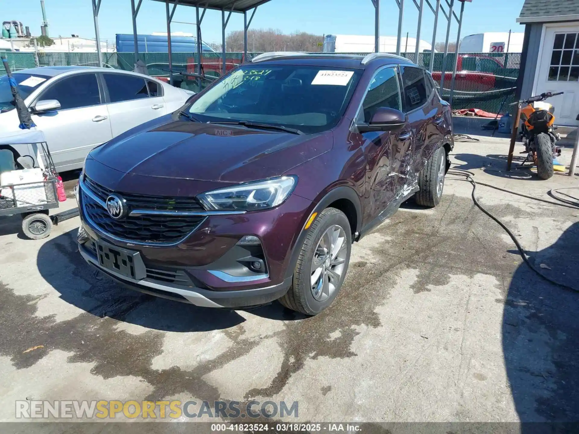 2 Фотография поврежденного автомобиля KL4MMFSL3MB143433 BUICK ENCORE GX 2021