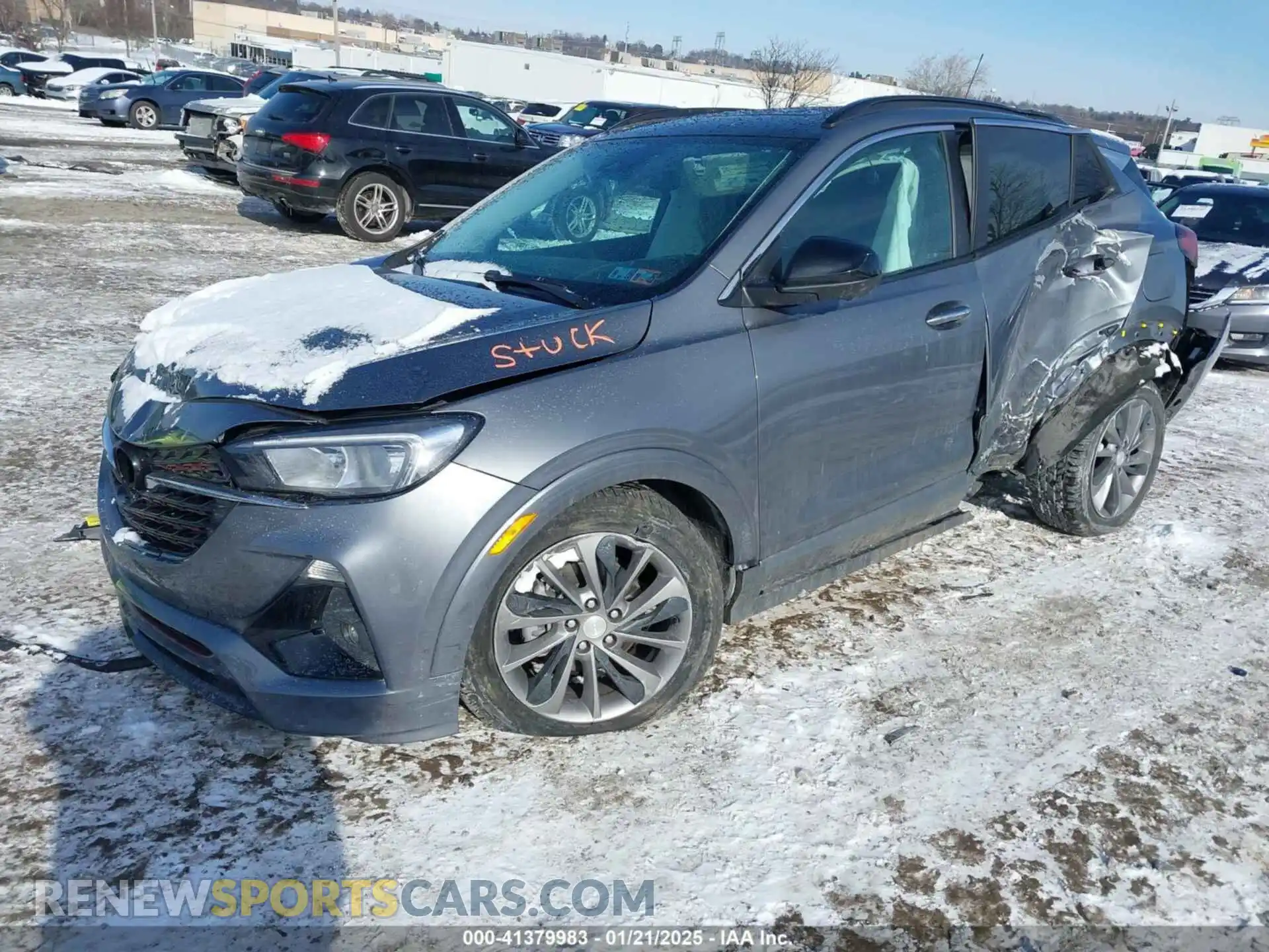 2 Фотография поврежденного автомобиля KL4MMESL8NB044182 BUICK ENCORE GX 2022