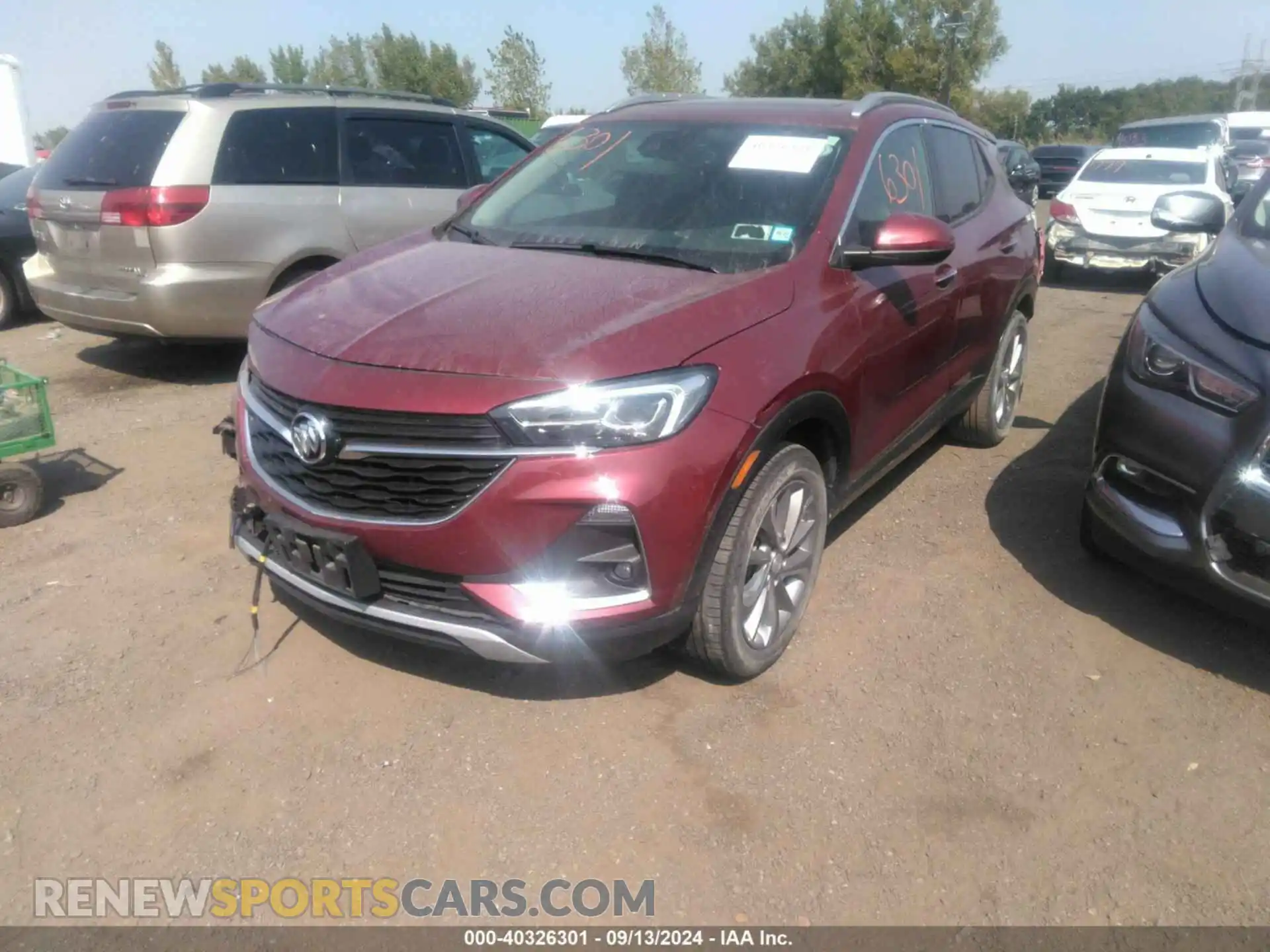 2 Фотография поврежденного автомобиля KL4MMGSL4NB109234 BUICK ENCORE GX 2022